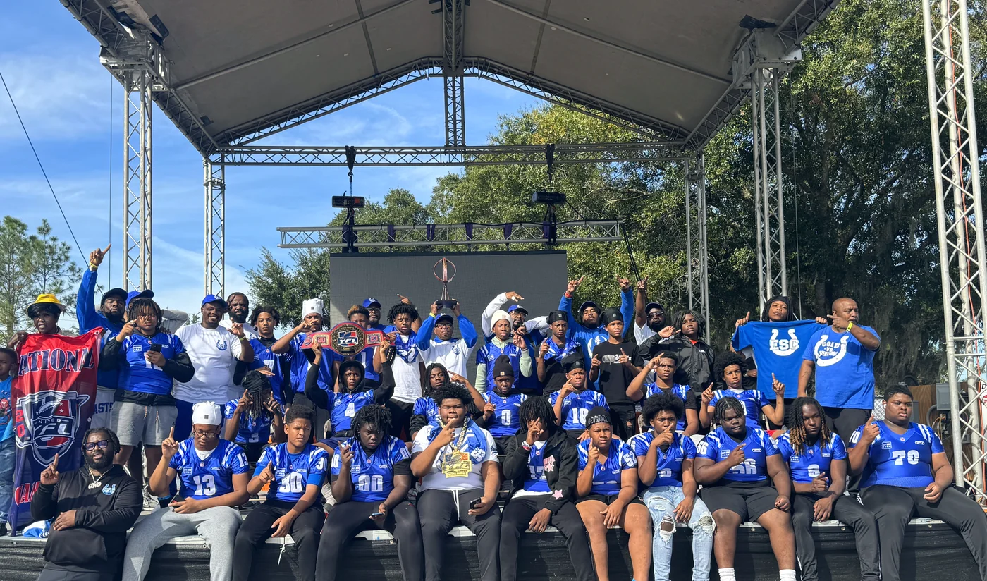 Detroit families gathered at a community event